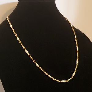 Vintage Signed Les Bernard Gold-Link Necklace